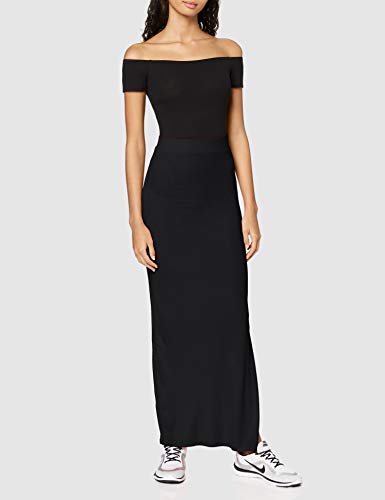 Marca Amazon - MERAKI Falda Maxi Slim Fit Mujer, Negro (Black), 36, Label: XS Marca Amazon - MERAKI Falda Maxi Slim Fit Mujer, Negro (Black), 36, Label: XS