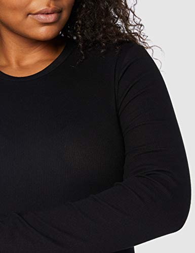 Marca Amazon - MERAKI Trajecito de Algodón Mujer, Negro (Black), 3XL, Label: 3XL