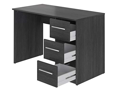 Marca Amazon - Movian Idro Modern - Escritorio con 3 cajones, 56 x 110 x 73,5 cm (gris)