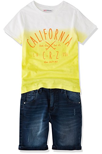 Marca Amazon - RED WAGON Camiseta con Estampado California Niños, Amarillo (Yellow), 128, Label:8 Years