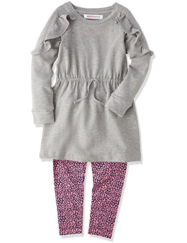 Marca Amazon - RED WAGON Leggings Niñas, Pack de 2, Multicolor (Confetti Navy 16-1723 Tcx 19-3921tcx), 104, Label:4 Years