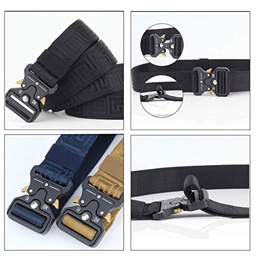 Marca Hombres Cinturón Aleación De Nylon Cinturones De Hebilla Negra Diseñador Cinturón De Cintura Casual Masculino Correa Al Aire Libre Nueva Lle