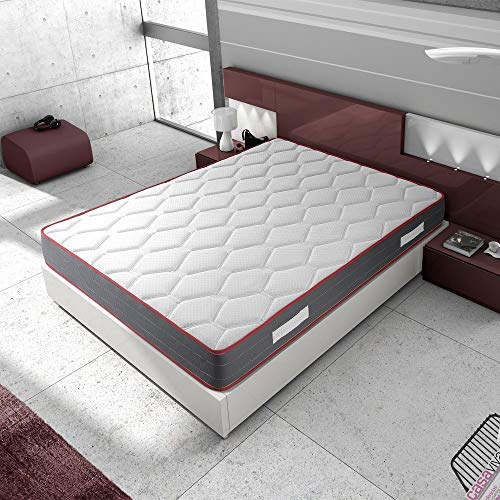 marckonfort Colchón Viscoelástico Ergo-Therapy 90X200, 18 cm de Altura, 2 cm de Viscoelástica de 65 Kg/m³, Independencia de lechos, Firmeza Media, Alta Durabilidad marckonfort Colchón Viscoelástico Ergo-Therapy 90X200, 18 cm de Altura, 2 cm de Viscoelástica de 65 Kg/m³, Independencia de lechos, Firmeza Media, Alta Durabilidad