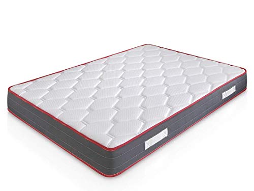 marckonfort Colchón Viscoelástico Ergo-Therapy 90X200, 18 cm de Altura, 2 cm de Viscoelástica de 65 Kg/m³, Independencia de lechos, Firmeza Media, Alta Durabilidad