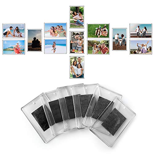 Marcos de Fotos en Blanco con Imán para Refrigerador (Paquete de 20) - 7 x 4,5cm Inserto Para Foto de Tamaño - Marcos Acrílico Transparente para Fotos Familiares y Diversión Niños Marcos de Fotos en Blanco con Imán para Refrigerador (Paquete de 20) - 7 x 4,5cm Inserto Para Foto de Tamaño - Marcos Acrílico Transparente para Fotos Familiares y Diversión Niños