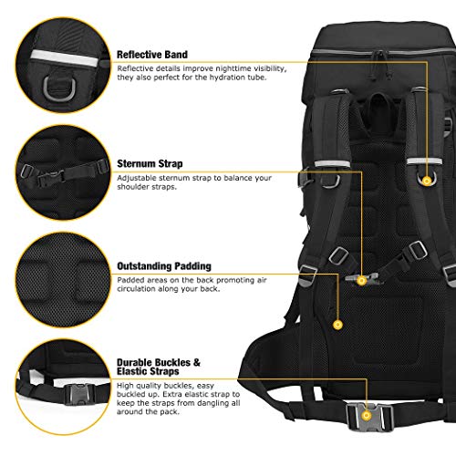 Mardingtop 50L/60L Mochila Táctica Militar Mochilas de Asalto MOLLE de Gran Capacidad Bolsa de Emergencia para Montañismo, Senderismo, Acampada, Caza y Actividad al Aire Libre (Nergo) Mardingtop 50L/60L Mochila Táctica Militar Mochilas de Asalto MOLLE de Gran Capacidad Bolsa de Emergencia para Montañismo, Senderismo, Acampada, Caza y Actividad al Aire Libre (Nergo)