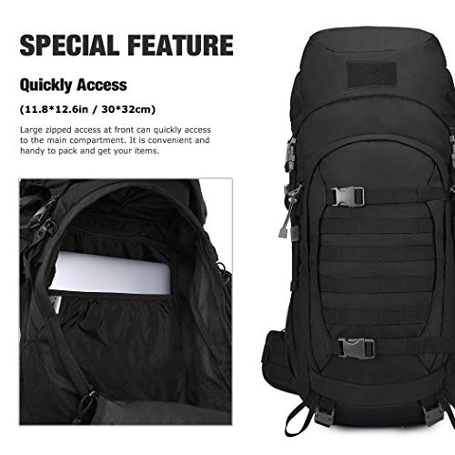 Mardingtop 50L/60L Mochila Táctica Militar Mochilas de Asalto MOLLE de Gran Capacidad Bolsa de Emergencia para Montañismo, Senderismo, Acampada, Caza y Actividad al Aire Libre (Nergo) Mardingtop 50L/60L Mochila Táctica Militar Mochilas de Asalto MOLLE de Gran Capacidad Bolsa de Emergencia para Montañismo, Senderismo, Acampada, Caza y Actividad al Aire Libre (Nergo)