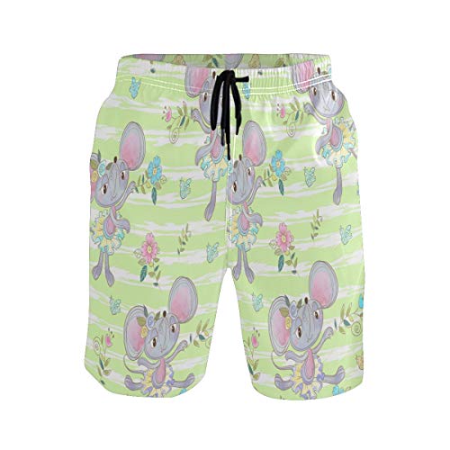 Margarita Flor Ballet Mouse Bañador para Hombre Pantalones Cortos Bañadores Shorts para Hombres Natacion Piscina Surf Playa Margarita Flor Ballet Mouse Bañador para Hombre Pantalones Cortos Bañadores Shorts para Hombres Natacion Piscina Surf Playa