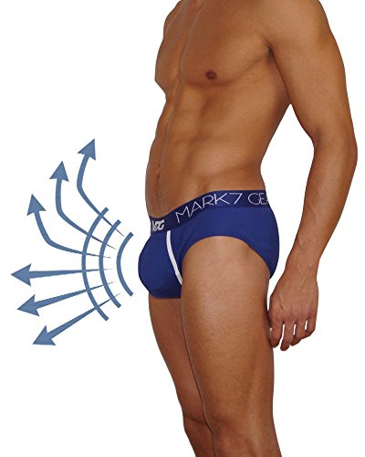 Mark7Gear Calzoncillos Track para hombre, color azul, con refuerzo de refuerzo, push-up azul XXL Mark7Gear Calzoncillos Track para hombre, color azul, con refuerzo de refuerzo, push-up azul XXL