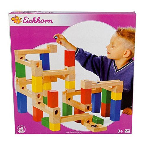 Mármol Run Bloques Construcción para Educación Laberinto Bloques, Conjunto Juguete Mármoles Cristal para Niños Entre Padres E Hijos, Juego Puzzle Carrera Regalo, Niños Niñas