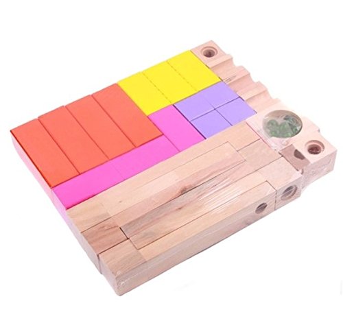 Mármol Run Bloques Construcción para Educación Laberinto Bloques, Conjunto Juguete Mármoles Cristal para Niños Entre Padres E Hijos, Juego Puzzle Carrera Regalo, Niños Niñas