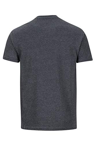 Marmot Coastal tee SS Camisa, Camiseta De Manga Corta para Exteriores, Idónea para Hacer Deporte E IR Al Gimnasio, Secado Rápido, Transpirable, Hombre, New Charcoal Heather, S