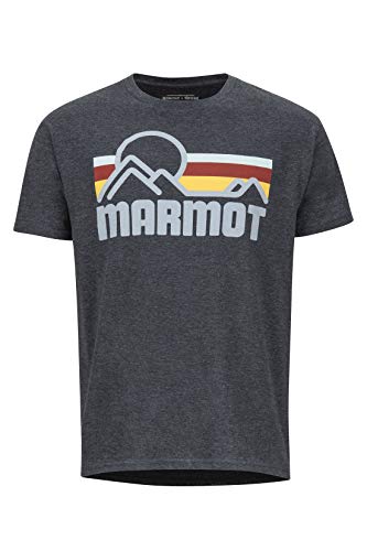 Marmot Coastal tee SS Camisa, Camiseta De Manga Corta para Exteriores, Idónea para Hacer Deporte E IR Al Gimnasio, Secado Rápido, Transpirable, Hombre, New Charcoal Heather, S Marmot Coastal tee SS Camisa, Camiseta De Manga Corta para Exteriores, Idónea para Hacer Deporte E IR Al Gimnasio, Secado Rápido, Transpirable, Hombre, New Charcoal Heather, S
