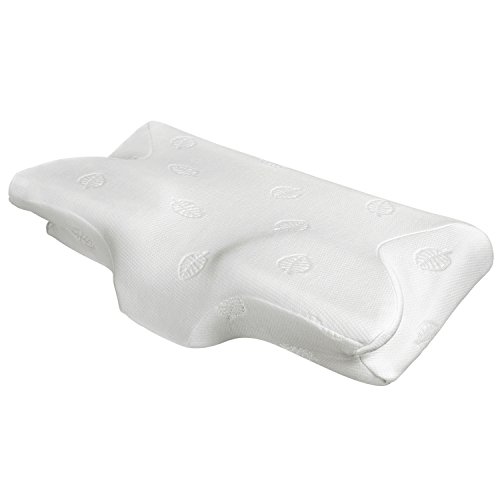 MARNUR Almohada Cervical con Certificación RoHS Espuma + Funda de Almohada Blanca