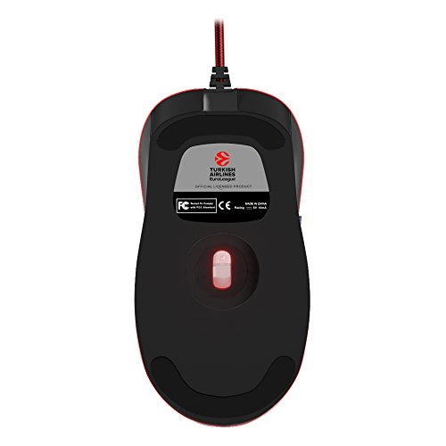 Mars Gaming MMEA7, Ratón Sensor Óptico 3200DPI, Oficial Olimpia Milano EA7, Rojo Mars Gaming MMEA7, Ratón Sensor Óptico 3200DPI, Oficial Olimpia Milano EA7, Rojo