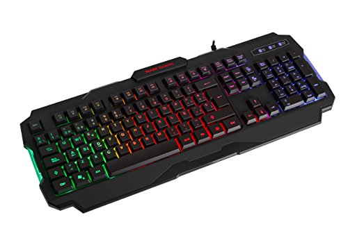 Mars Gaming MRK0, Teclado Gaming, RGB Rainbow, Antighosting, Layout Español