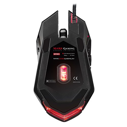 Mars Gaming MRM0 - Ratón PC, 4000DPI, óptico, iluminación RGB Flow, 6 botones Mars Gaming MRM0 - Ratón PC, 4000DPI, óptico, iluminación RGB Flow, 6 botones