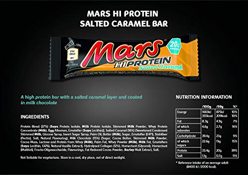 Mars Protein Mars High Protein Bar - Salted Caramel (12X59G) 12 Unidades 707.999999999999 g
