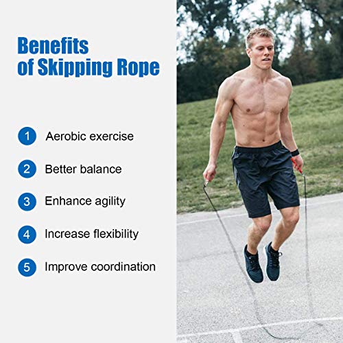 MARSACE Profesional Comba Cuerda Saltar Ajustable Crossfit Combas Hombre y Mujer Comba de Boxeo Speed Rope para Entrenamiento Funcional MARSACE Profesional Comba Cuerda Saltar Ajustable Crossfit Combas Hombre y Mujer Comba de Boxeo Speed Rope para Entrenamiento Funcional