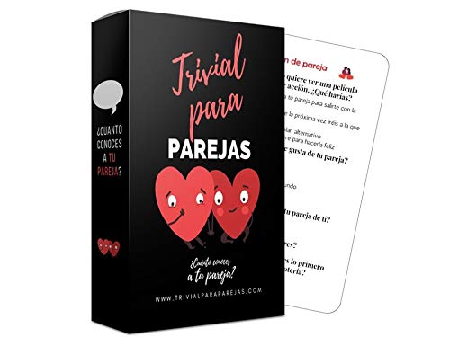 Marta Fedriani |Trivial Parejas Plus (Edición Mejorada) | Juego de Cartas Divertido | ¿Cuánto conoces a tu Pareja?| Regalos para Parejas Novio Novia| Juego de Preguntas para 2| De 2 a 10 Jugadores