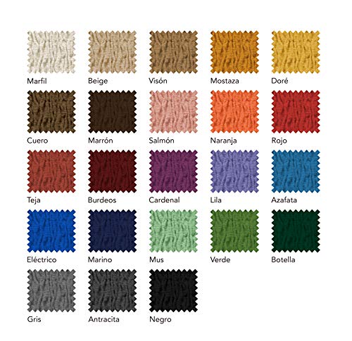 Martina Home Emilia, Funda Elástica para Sofá de 3 Plazas, Negro, de 180 a 240 cm de ancho, tela Martina Home Emilia, Funda Elástica para Sofá de 3 Plazas, Negro, de 180 a 240 cm de ancho, tela