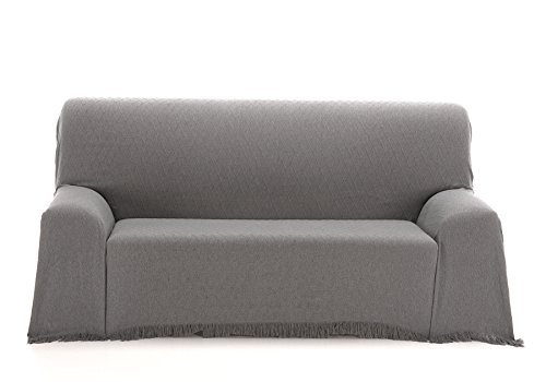 Martina Home Rombo Foulard Multiusos, Tela, Crudo-Gris, 230 x 260 cm Martina Home Rombo Foulard Multiusos, Tela, Crudo-Gris, 230 x 260 cm