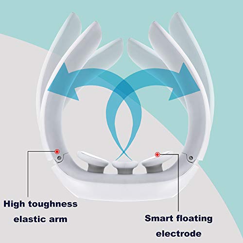 Masajeador Cervical, Masajeador Electromagnético, Masajeador de Cuello Inalámbrico Inteligente, Masajeador de Cuello Multifunción de con Función de Calefacción