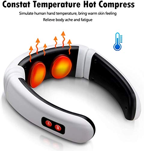 Masajeador de cuello, masajeador inteligente inalámbrico, equipo portátil de masaje 3D, vibración + función de impulso, uso en la oficina/casa/viajes/gimnasio (A) Masajeador de cuello, masajeador inteligente inalámbrico, equipo portátil de masaje 3D, vibración + función de impulso, uso en la oficina/casa/viajes/gimnasio (A)