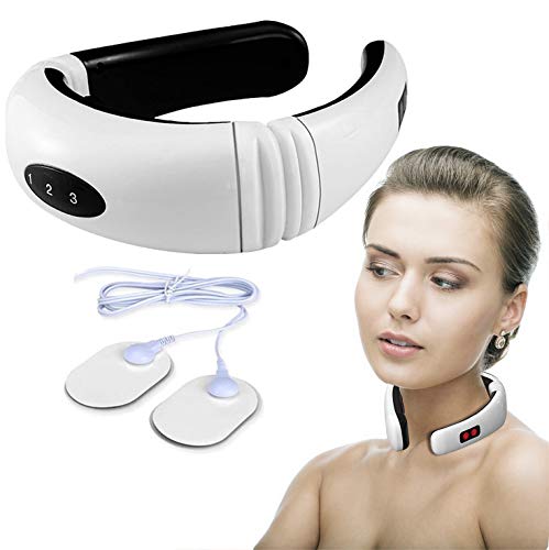 Masajeador de cuello, masajeador inteligente inalámbrico, equipo portátil de masaje 3D, vibración + función de impulso, uso en la oficina/casa/viajes/gimnasio (A) Masajeador de cuello, masajeador inteligente inalámbrico, equipo portátil de masaje 3D, vibración + función de impulso, uso en la oficina/casa/viajes/gimnasio (A)