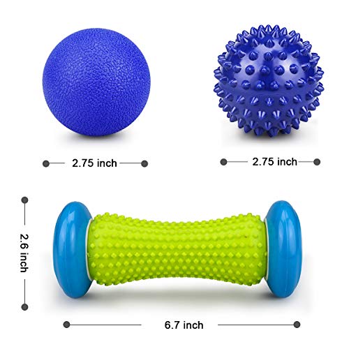 Masajeadores de Pies - Rodillo Masaje Pies y Masajeadores de Pelotas para Fascitis Plantar,Músculo,Cervical, Espalda, Nalgas, Hombro, Brazos Masajeadores de Pies - Rodillo Masaje Pies y Masajeadores de Pelotas para Fascitis Plantar,Músculo,Cervical, Espalda, Nalgas, Hombro, Brazos