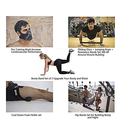 Máscara de entrenamiento Sport Capacidad vital Correr 48 Niveles de resistencia respiratoria Máscara de entrenamiento Máscara de fitness Altitud alta Correr Resistencia Respirar oxígeno Mascarilla par