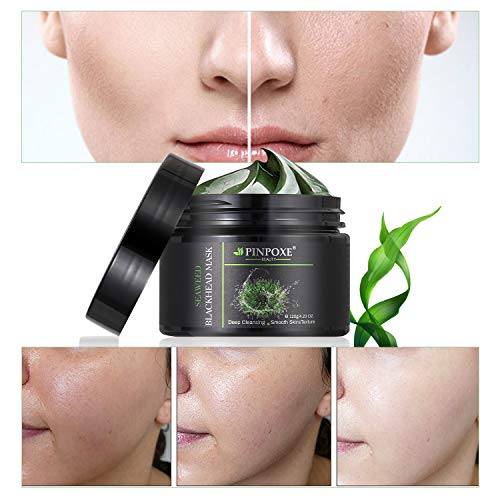 Mascarilla de espinilla, Máscara Peel Off, Mascarilla facial de limpieza profunda, eliminar puntos negros, 120g/4.23 OZ