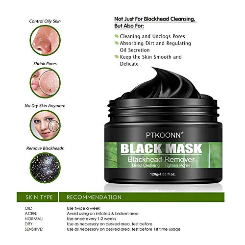 Mascarilla Exfoliante,Mascarilla Purificante e Exfoliante,Mascarilla Puntos Negros,Deep Cleansing Mascarilla Exfoliante Limpiadora contra Puntos Negros y Acné para, Mascarillas Hidratantes