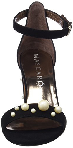 MASCARO 47327, Sandalias con Correa de Tobillo para Mujer, Negro (Angelis Negro), 40 EU