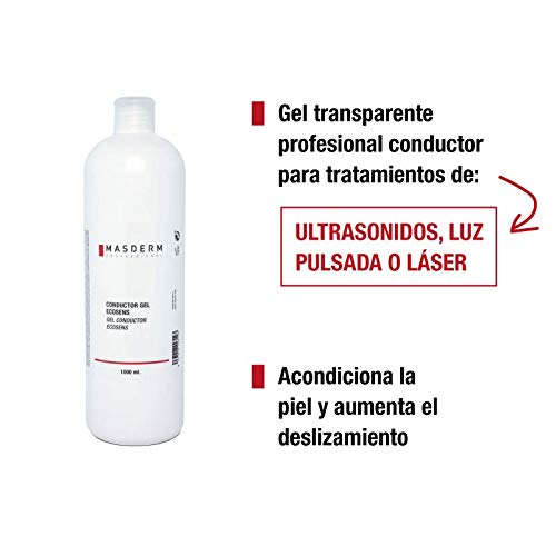 MASDERM | Gel Conductor Ultrasonidos Ecosens | Uso Profesional | IPL | Cavitación | Facial | Fetal | Para pieles sensibles| 1000gr
