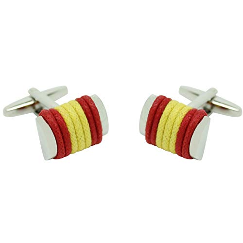 MasGemelos - Gemelos Cuerda Bandera de España Cufflinks MasGemelos - Gemelos Cuerda Bandera de España Cufflinks