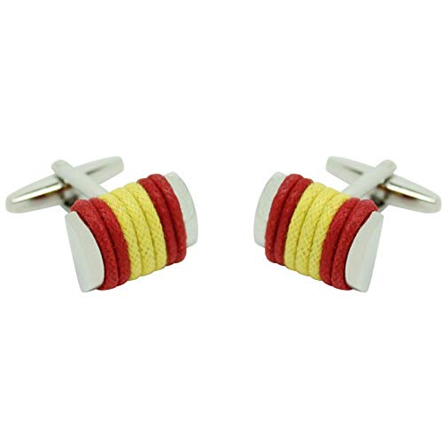 MasGemelos - Gemelos Cuerda Bandera de España Cufflinks