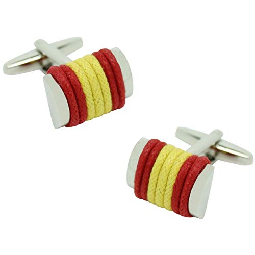 MasGemelos - Gemelos Cuerda Bandera de España Cufflinks