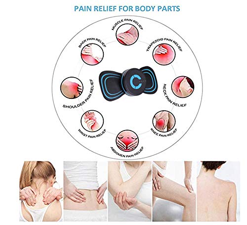 MASOMRUN EMS Masaje de Cuello, Mini Masaje de Cuello Inteligente, calcomanías de Fisioterapia de Cintura, Hombro y Cuello, Hay 6 Modos de Masaje para aliviar la Fatiga y el estrés MASOMRUN EMS Masaje de Cuello, Mini Masaje de Cuello Inteligente, calcomanías de Fisioterapia de Cintura, Hombro y Cuello, Hay 6 Modos de Masaje para aliviar la Fatiga y el estrés
