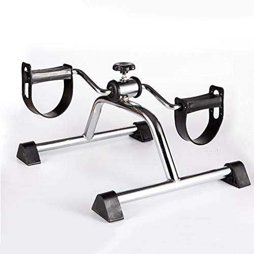 Massage-AED Plegable Mini Bicicleta estática Brazo portátil Inicio Pedal Ejercitador Gimnasio Fitness Pierna Cardio Entrenamiento Mujeres y Hombres Bicicletas estaticas Pedales estaticos