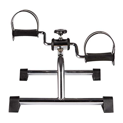 Massage-AED Plegable Mini Bicicleta estática Brazo portátil Inicio Pedal Ejercitador Gimnasio Fitness Pierna Cardio Entrenamiento Mujeres y Hombres Bicicletas estaticas Pedales estaticos