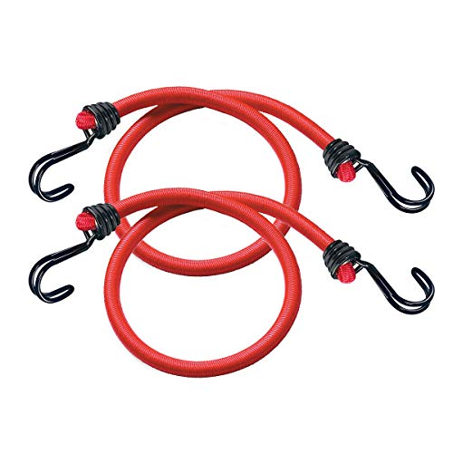 Master Lock 3020EURDAT elásticas, Paquete de 2 Tensores, 60 cm Cuerda, Gancho Invertido-Optimo para Sujetar Cargas Pequeñas, Camping, Mudanzas, Rojo Master Lock 3020EURDAT elásticas, Paquete de 2 Tensores, 60 cm Cuerda, Gancho Invertido-Optimo para Sujetar Cargas Pequeñas, Camping, Mudanzas, Rojo