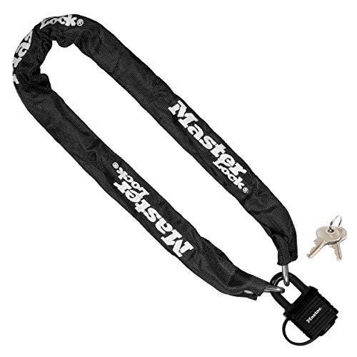 MASTER LOCK 8390EURDPRO Candado, Llave, 90 cm Cadena, Electrica, Bicicleta Montaña, Unisex-Adult, Negro MASTER LOCK 8390EURDPRO Candado, Llave, 90 cm Cadena, Electrica, Bicicleta Montaña, Unisex-Adult, Negro