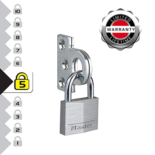 Master Lock 914060EURD Set de Argollas Planos y Candado con Llaves, Plateado