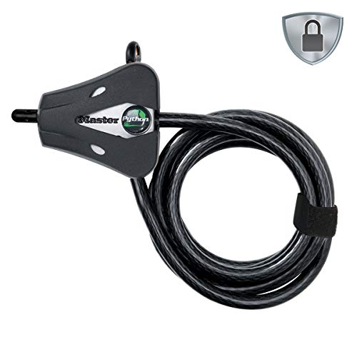 Master Lock Cable Antirrobo [Ajustable - de 30 cm a 1,8 m] [Llave] 8418EURD - Ideal para Asegurar Equipo Deportivo, Instrumentos, Muebles de Jardin
