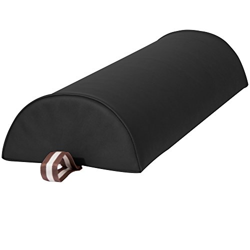 Master Massage - Almohada semirredonda (23 cm), Color Negro