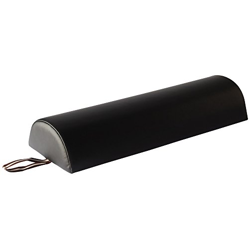 Master Massage - Almohada semirredonda (23 cm), Color Negro