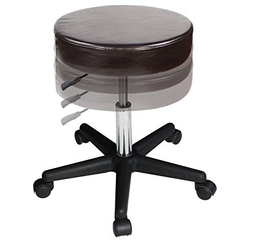 Master Massage Non-Costco - Taburete Giratorio con Ruedas, Color café Master Massage Non-Costco - Taburete Giratorio con Ruedas, Color café