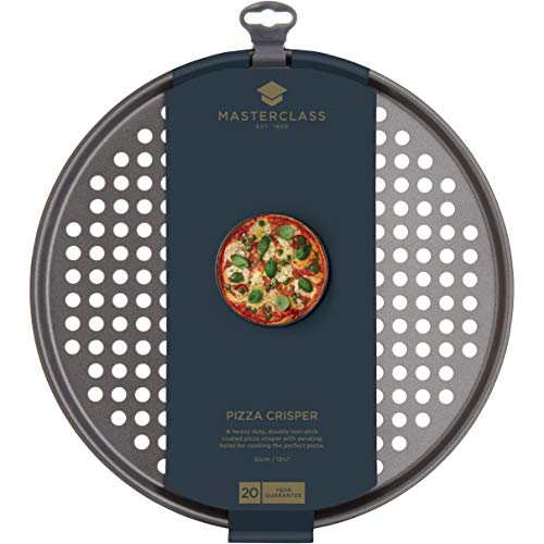 masterclass Kitchen Craft KCMCHB14 - Bandeja Redonda para Pizza (Antiadherente, 32 cm) masterclass Kitchen Craft KCMCHB14 - Bandeja Redonda para Pizza (Antiadherente, 32 cm)