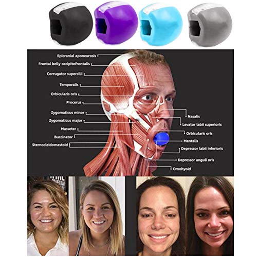 Masticador de Mandíbula, Pelota de Fitness Facial de la Mandíbula Tonificador Facial Ejercitador de Papada Ejercitador de Mandíbula y Equipo de Tonificación de Cuello Herramienta de Belleza Facial Masticador de Mandíbula, Pelota de Fitness Facial de la Mandíbula Tonificador Facial Ejercitador de Papada Ejercitador de Mandíbula y Equipo de Tonificación de Cuello Herramienta de Belleza Facial